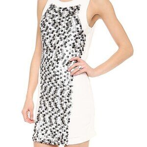 Bless’ed are the Meek Ivory Fleck Dress Sleeveless Mini Mermaidcore Sequined 4